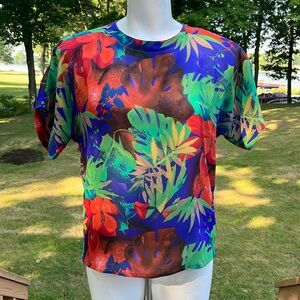 Vintage 80’s SBM colorful blouse M